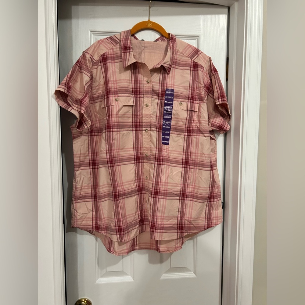 Eddie Bauer XXL Pink Adventures Shirt NWT